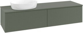V&B Waschtischunterschrank Antao mit Frontstruktur in Grau, B/T: 160 x 50 cm - Bild 1
