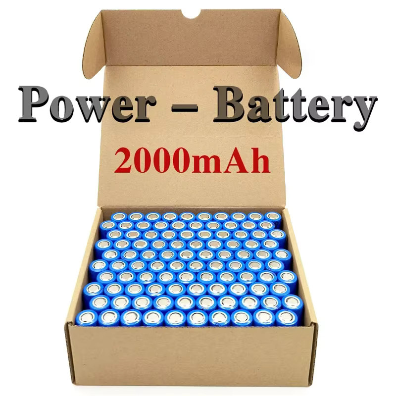 WHITECRANE 18650 Lithium-Ionen-Akku, 2000 mAh, 3,7 V, Blau - Bild 2
