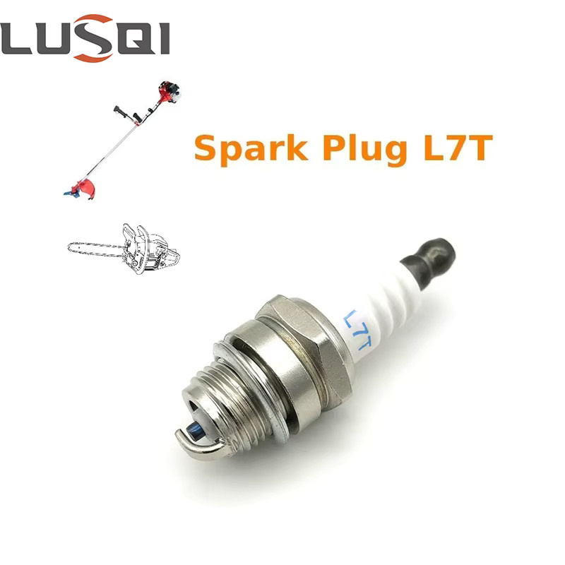 LUSQI L7T Zündkerze in Silber für 2-Takt Benzin-Motoren von Kettensägen und Freischneidern (33 cc-49 cc) - Bild 2