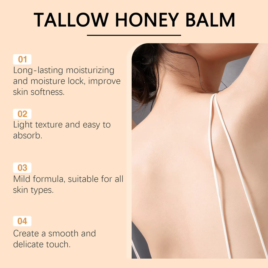 WIYUN Beef Tallow Honigcreme, Körperlotion, Unisex - Bild 3
