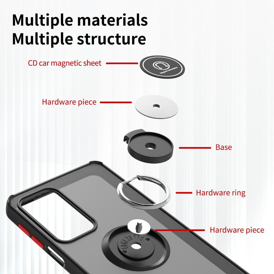 Stoßfeste Ring Handyhülle für Motorola Edge 20 30 40 Neo 50 Ultra 60 Fusion E22 E20 Pro S30 mit Ringhalter Schutzhülle - Bild 2
