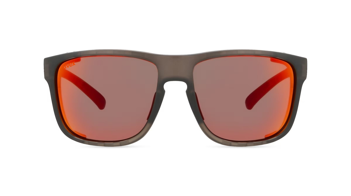 Uvex S533007 Sportsonnenbrille, Vollrand, Quadratisch, Kunststoff, Unisex, grau - Bild 1