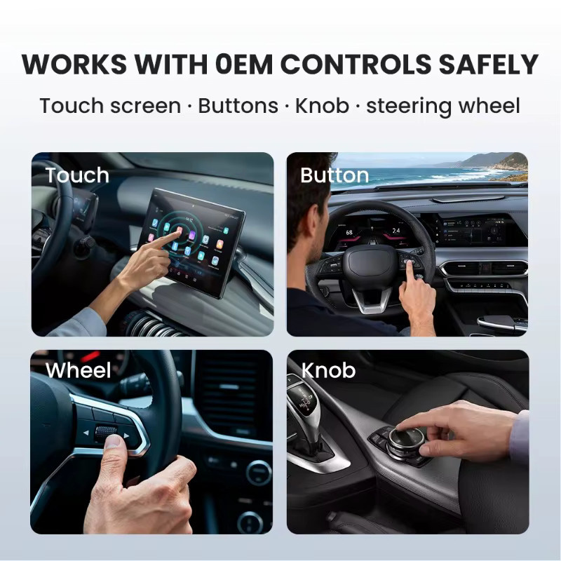 Getpairr Wireless CarPlay und Android Auto Adapter in Schwarz mit Bluetooth 5.0 und 5G WiFi für Bildschirm Mirroring und Sprachsteuerung - Bild 5