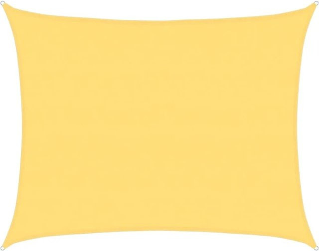 Furnicato Sonnensegel aus HDPE in Beige, Rechteckig, B x T: 700 x 600 cm - Bild 1