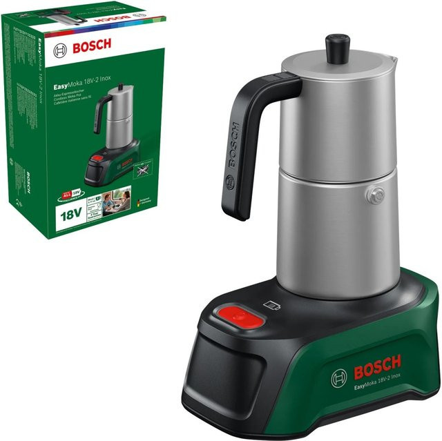 Bosch EasyMoka 18V-2 Akku-Espressokocher Inox in Silver - Bild 2