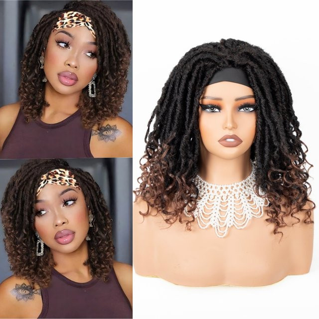 Inspiration Fashion Synthetische Dreadlock-Perücke für Damen, 16 Zoll, lockige Enden - Bild 1
