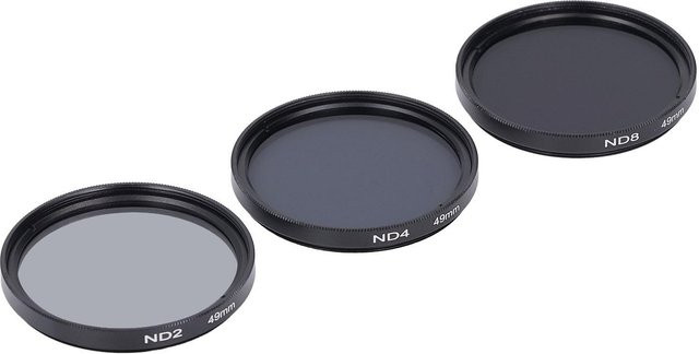 KaiSai ND-Filter-Set HD Mehrschichtvergütung in Grau für 49mm mit ND2 ND4 ND8 Filtern - Bild 1