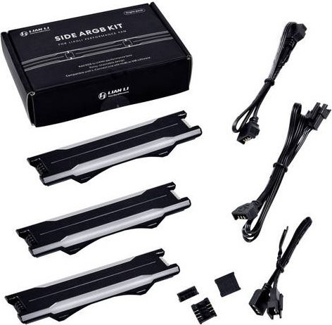 Lian Li UNI FAN P28 Side ARGB LED-Streifen-Set Schwarz, 3 Stück - Bild 1