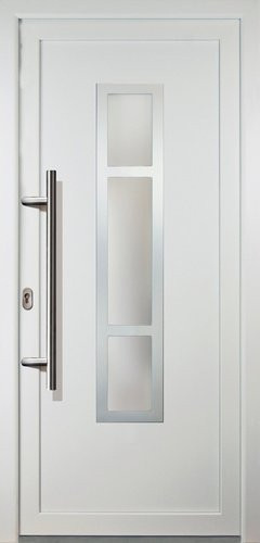Meeth Kunststoff-Haustür Signum Exklusiv in Weiß mit satiniertem Glaseinsatz, modern, B/T/H: 98,0 x 7,0 x 200,0 cm - Bild 1