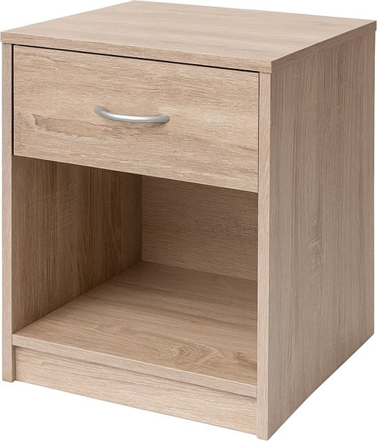 HTI-Line Nachtschrank Nina mit Schublade in Braun, Modernes Design aus Holz, Matt - Bild 1