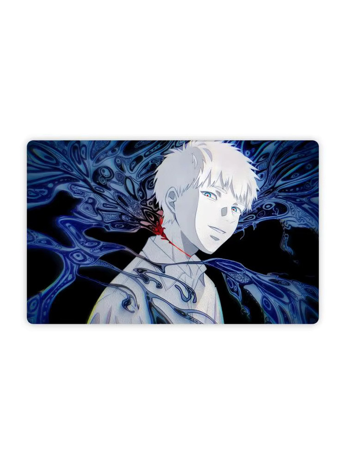 Anime Hikaru ga Shinda Natsu Rutschfeste Bodenmatte aus Flanell in Schwarz und Blau für dein Wohnzimmer - Bild 4