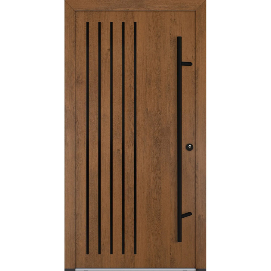 FM Türen Innenbeschläge Set AS68 Modell 64 Winchester Rechts in Braun mit Stahlbeschlägen, B/H: 110 x 210 cm - Bild 2