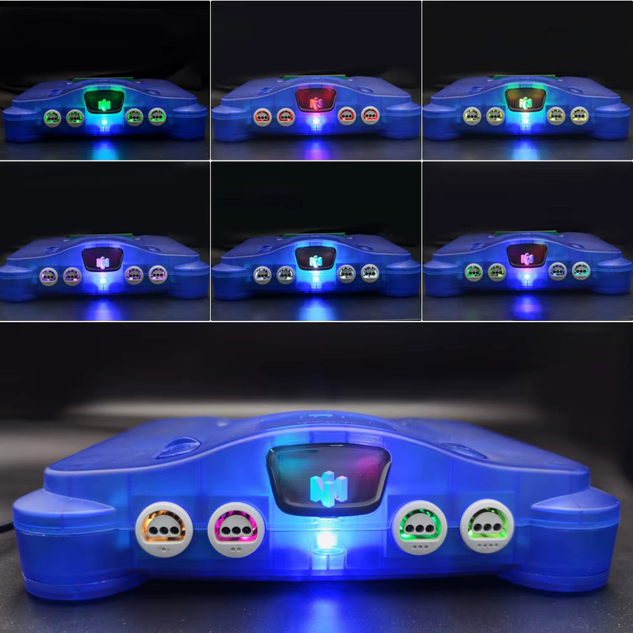 iBlueControlMod Wireless-Controller Interner Adapter für N64-Konsole mit Bluetooth und RGB-LED-Farbmodul in Blau - Bild 2