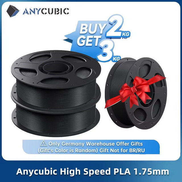 Anycubic High Speed PLA Filament 1,75 mm in Weiß, 1 kg für FDM 3D-Drucker - Bild 1