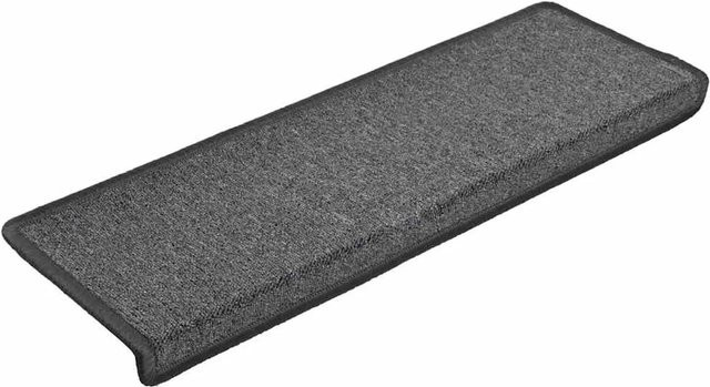 vidaXL Stufenmatten 30 Stück Dunkelgrau aus Polypropylen, rutschfest und selbstklebend, B/T/H: 65 x 21 x 4 cm - Bild 1