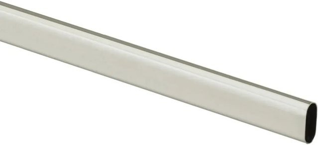 Hettich Schrankrohr oval aus Edelstahl in Silber, nickel-matt, Länge: 900 mm - Bild 1