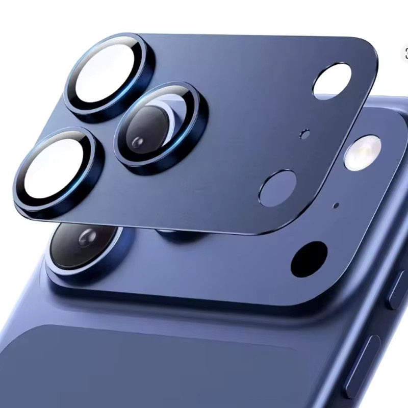 AR+AF Kratzfester Metall-Glas-Kameralinsen-Schutzfilm für Apple iPhone 17 Pro Max und iPhone 17 Pro in Silber - Bild 3