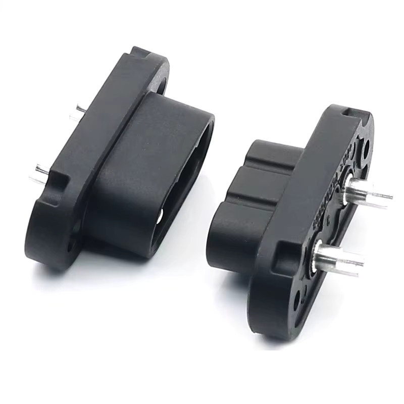 CEYYOR QC2+0 Runder Elektrostecker und Lithium-Buchse in Schwarz, Wasserdichter 500V Energieanschluss für Skateboards und Fahrräder - Bild 2