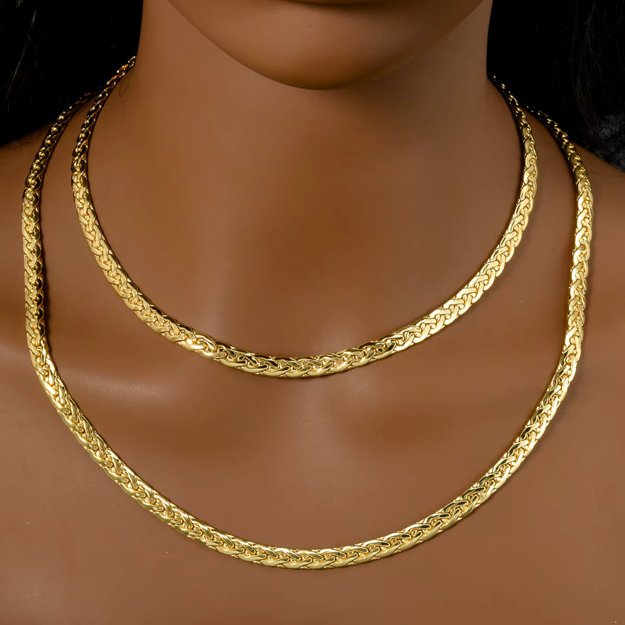 sny Schlangenkette, 18 Karat vergoldet, Gold, Damen - Bild 2