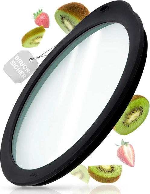RÖSLE Frischhaltedeckel aus Glas, transparent, Durchmesser: 24 cm, Höhe: 1,8 cm - Bild 1