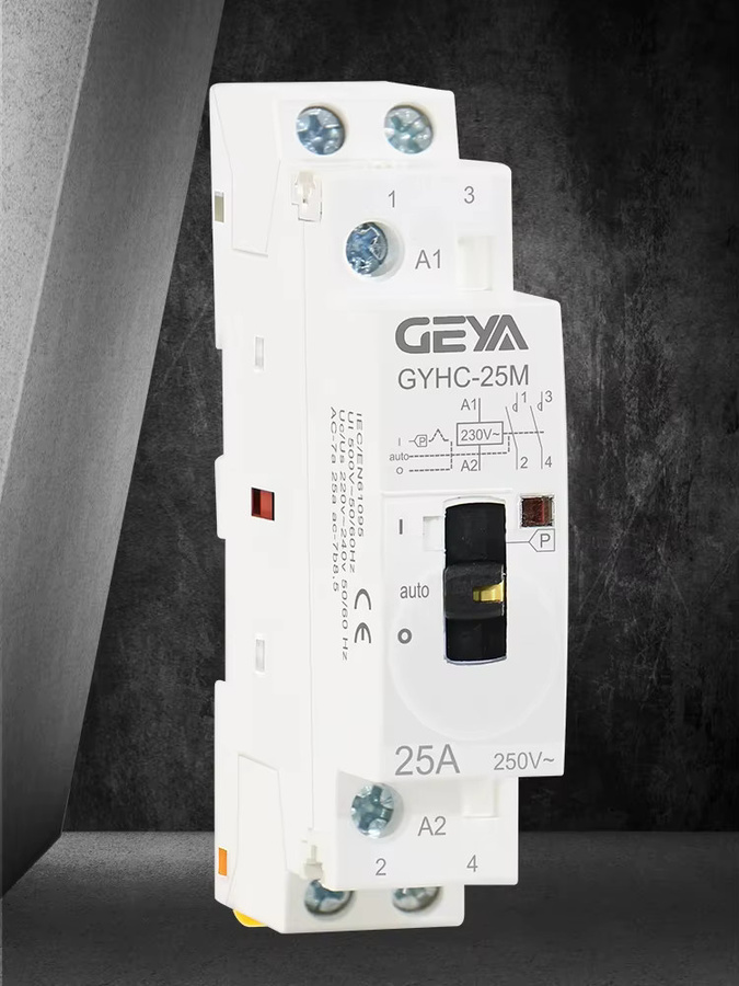 GEYA Modulares AC Schütz für die Din-Schiene, 2NO/2NC oder 4NO, Farbe: Weiß - Bild 4