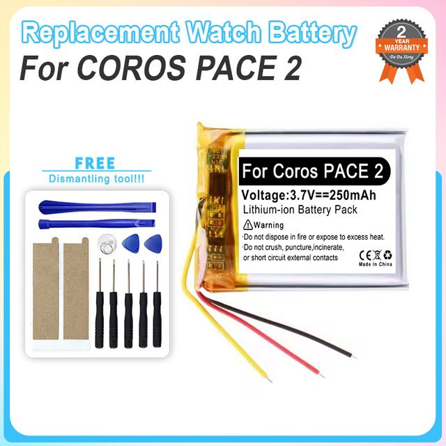 COROS Ersatz-Smartwatch-Akku für PACE 2 mit 250 mAh - Bild 1