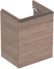 Geberit Handwaschbeckenunterschrank Smyle Square in Holzoptik Braun, B/T/H: 49,2 x 40,6 x 61,7 cm - Bild 1