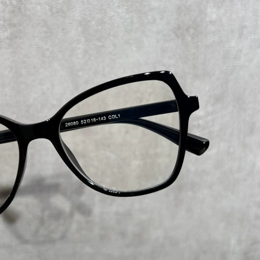 RELEN Korrektionsbrille Damen, Schmetterlingsform, Vollrand, Kunststoff, schwarz - Bild 2