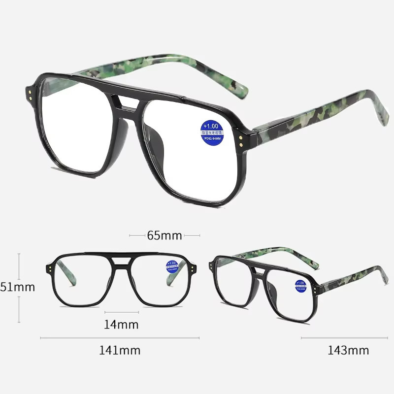 SNQP Lesebrille, Unisex, Vollrand, Square, Kunststoff, Schwarz - Bild 2