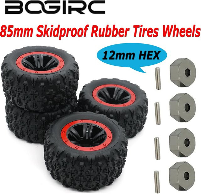 BOGIRC Monster Truck Rad Gummireifen, 4-teiliges Set, 1:16 - Bild 1
