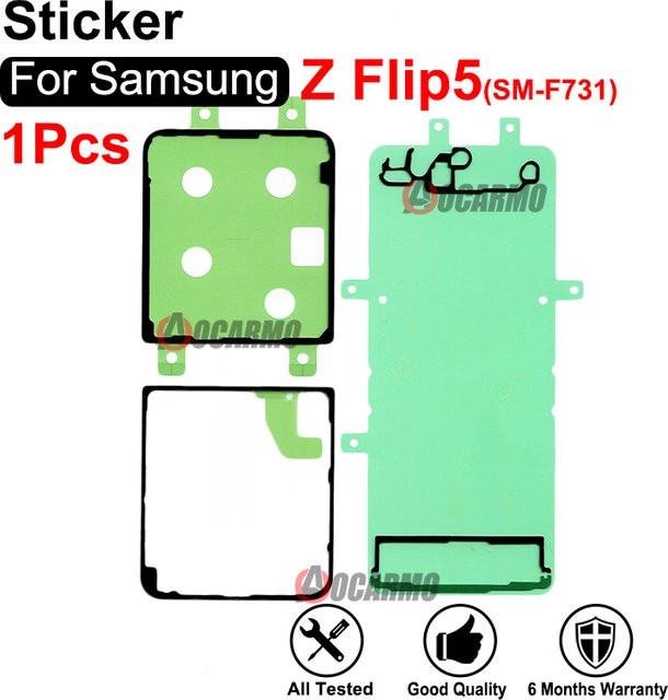 Samsung Galaxy Z Flip5 Rückseitenabdeckung Komplettset inklusive Klebstoff - Bild 1