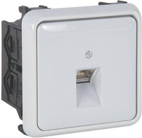 Manuflex ZB0936 Datendose für verdrahteten Energiekanal in Weiß oder Grau, B/T/H: 72 x 51 x 72 mm - Bild 1