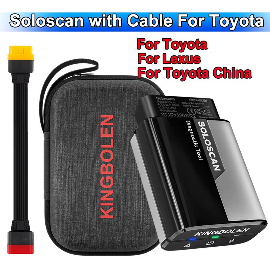 KINGBOLEN Soloscan OBD2 Scanner Bluetooth Bidirektionales Auto-Diagnosegerät für Toyota und Lexus in Schwarz - Bild 6