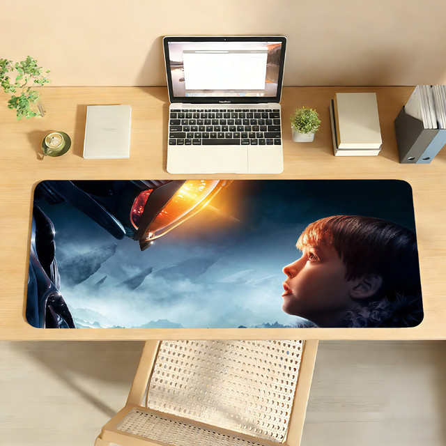 L-Lost In S-SpaceS Mauspad rutschfeste Schreibtischunterlage aus Gummi in Multicolour für PC und Laptop - Bild 1