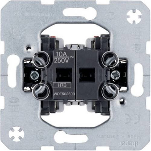 Hager Serientaster WDE503503 Drucktaster in Schwarz - Bild 1