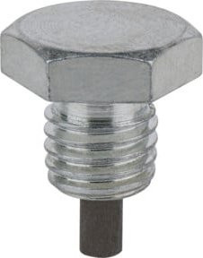 KS Tools Ölablassschraube mit Außenhex 24mm, UNC 5/8"x11Gx16mm, Silber, 10er-Pack - Bild 1