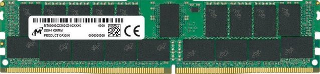 Crucial DDR4 RDIMM 64 GB 3200 MHz ECC Arbeitsspeicher Modul in Grün - Bild 1