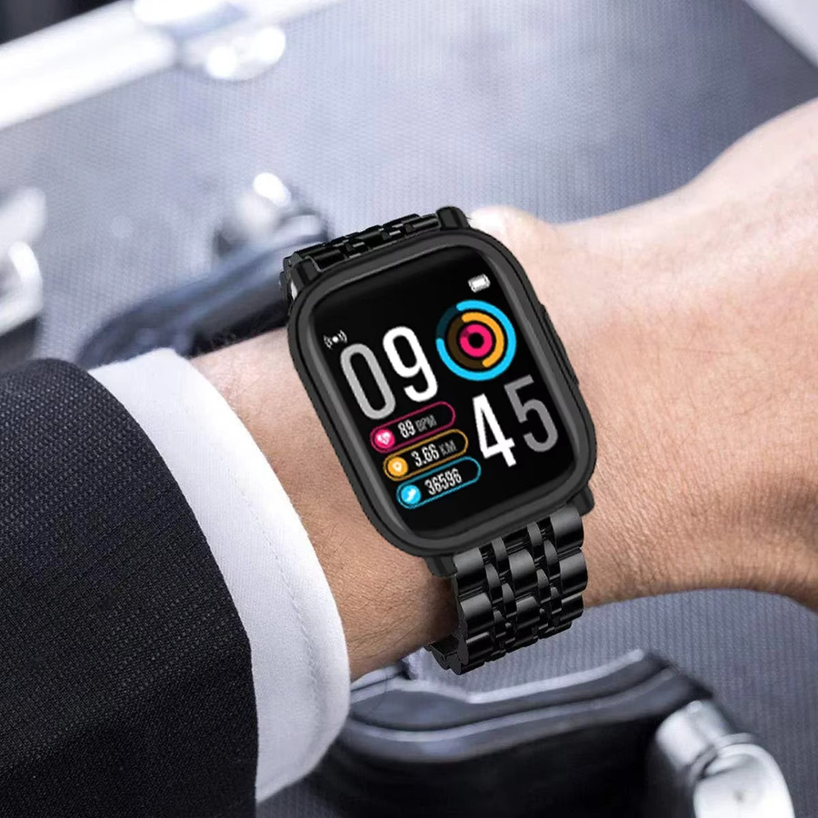 FancyWrist Uhrenarmband mit Hülle, Edelstahl, silver, Redmi Watch 5 Lite - Bild 4