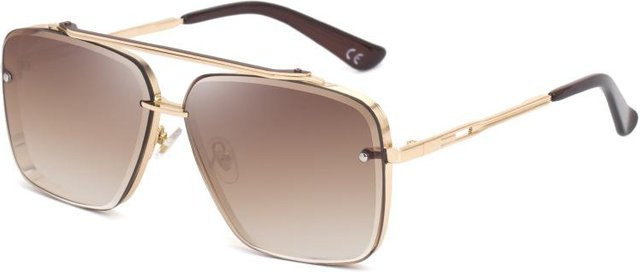 Bai Fen Bai Electronic 3C Sonnenbrille, Pilot, Metall, beige, Unisex - Bild 1