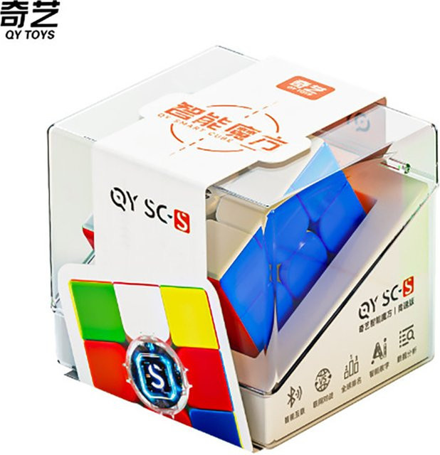 Qiyi Smart Cube 3x3, Magnetischer Magic Speed Cube, Puzzle, Bunt / Mehrfarbig - Bild 1