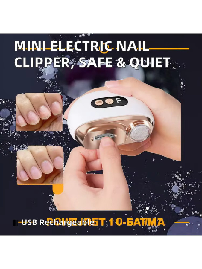 dajiange Mini-Elektro-Nagelknipser für Babys, Edelstahlklinge, USB-Aufladung - Bild 4