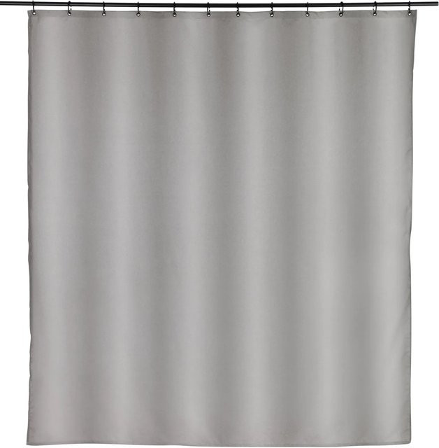 Schöner Wohnen Duschvorhang Mayour Grau aus Polyester mit beschwerter Saum und Ösen, B/H: 180 x 200 cm - Bild 1
