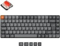 Keychron K3 Max Mechanische Gaming-Tastatur mit Bluetooth und USB-C, QWERTZ DE, Grau/Orange - Bild 1
