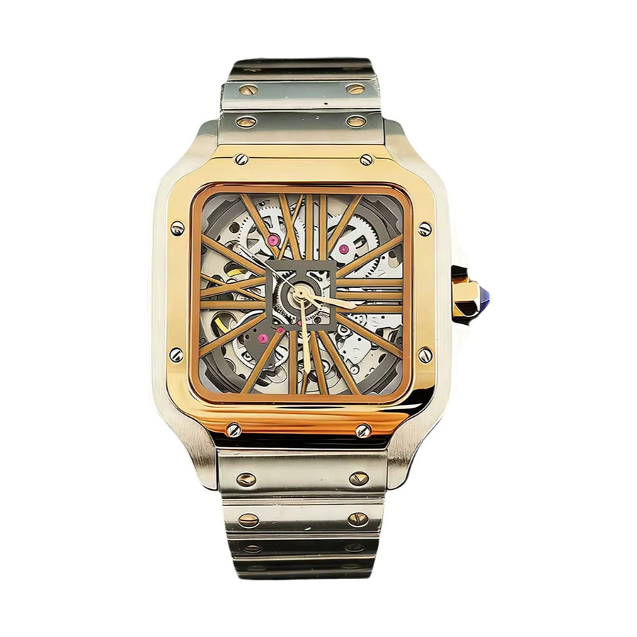 Hollow Roman Herrenuhr, Automatik, Edelstahl, Eckiges Gehäuse, Herren - Bild 3