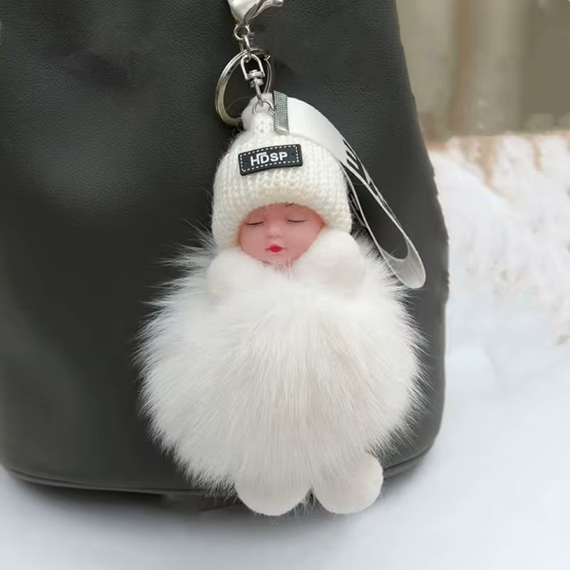 Hot Toys Plüsch-Schlafpuppe, Mädchenpuppe, mit Fell - Bild 2