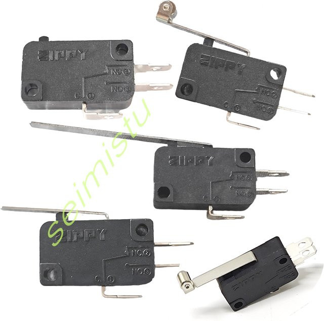 10 Stück ZIPPY Mikroschalter 3-Pin 4,8mm in Schwarz für Arcade-Drucktasten und LED-Schalter - Bild 1