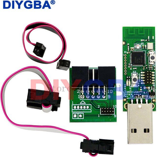 DNIGEF Bluetooth BLE 4.0 Zigbee Sniffer Wireless Board Dongle CC2531 CC2540 USB Capture Modul Programmierer in Grün - Bild 1