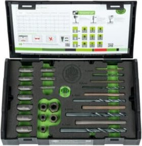 KUKKO Schraubenausdrehersatz 49-U-B M 5-M 16 mit HSS Bohrer, 25-teilig, multicolor - Bild 1