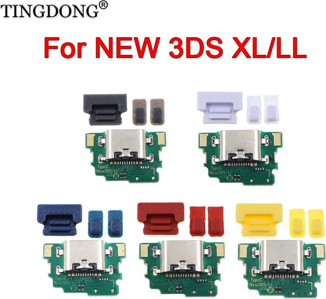 TingDong USB-C Ersatzmodul Set für New 3DS XL LL zur Umwandlung in USB Typ-C Ladebuchse in Weiß - Bild 1