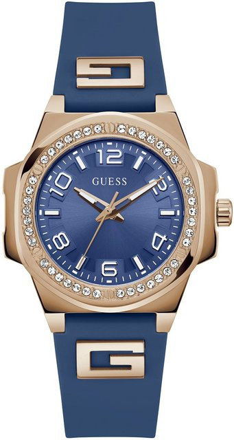Guess Damenuhr, Quarz, Edelstahl, Blau, 40 mm, 5 ATM - Bild 1
